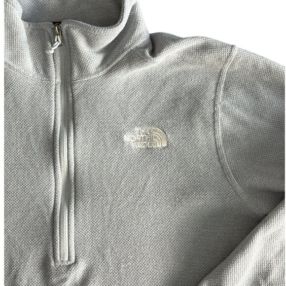 The North Face TKA Glacier 1/4 Zip Pullover Gray Fleece NF0A3YR1DYX Mens Sz Med - Picture 3 of 7